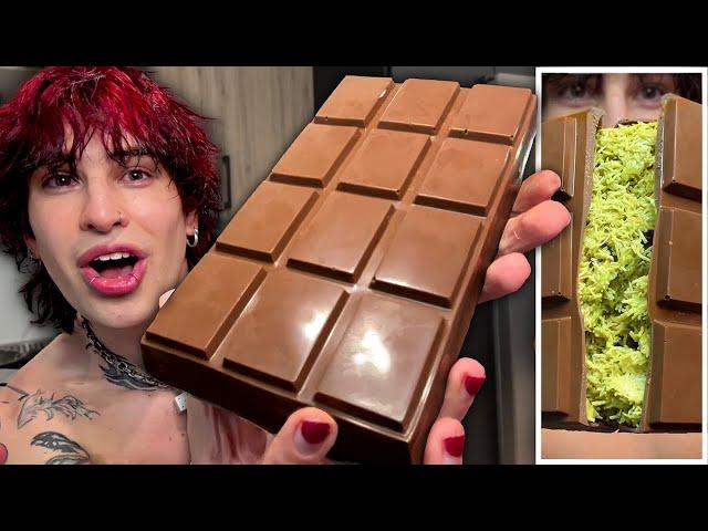 I Made a GIANT Dubai Chocolate Bar!