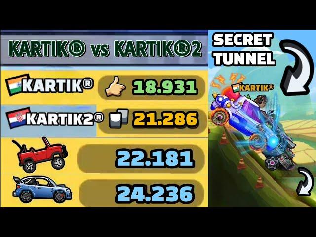 I FOUND MY SIBLING!?  IN SECRET TUNNEL MAP COMMUNITY SHOWCASE - Hill Climb Racing 2