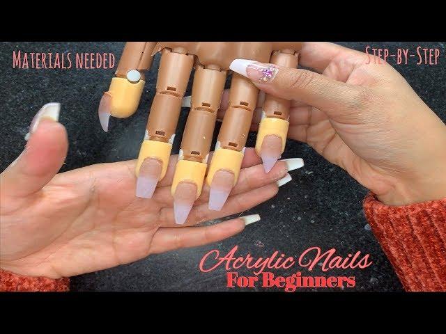 Acrylic Nails Tutorial | Nails For Beginners | Acrylic Application | Nails shapes | Materials