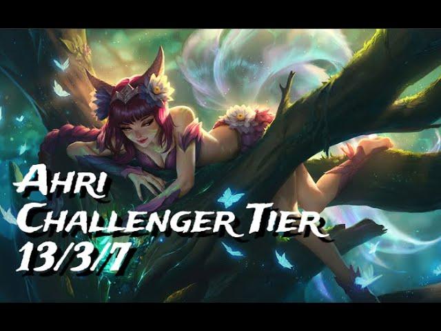 League of Legends: Challenger Ahri vs Vex  Mid 13/3/7 | Pro Gameplay 