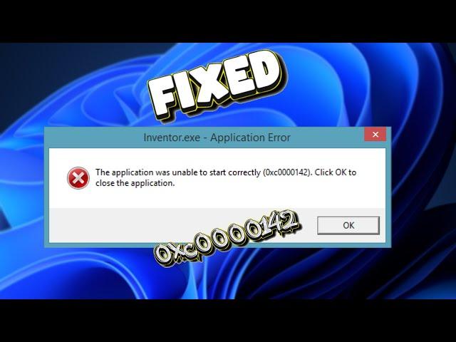 Fix The Application Was Unable to Start Correctly (0xc0000142) Error in Windows 11