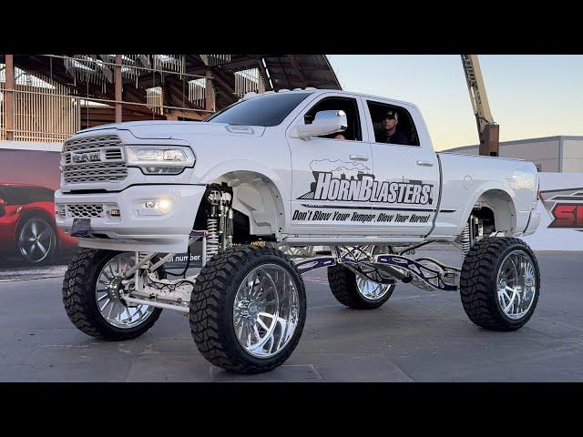  Lifted Trucks at the SEMA Cruise 2024 (4K 60fps)