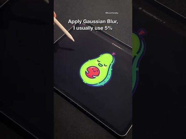 Fastest way to make stickers in Procreate!  #procreate