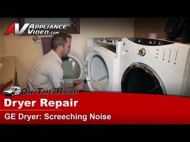 GE Dryer Repair - Screeching Noise - Upper Bearing