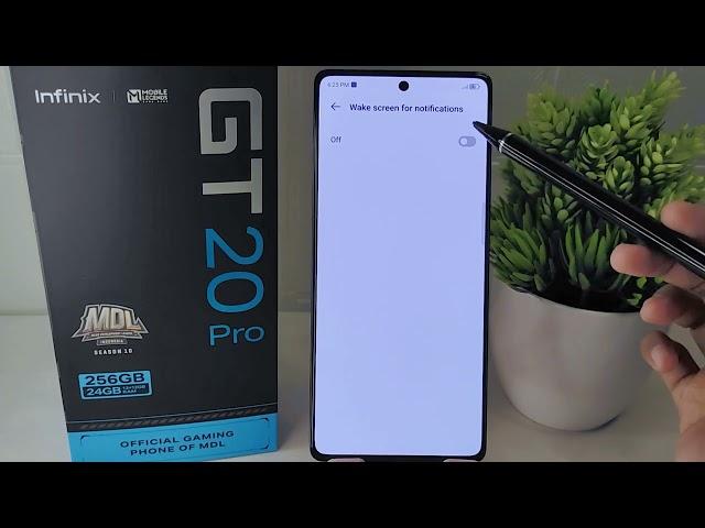 Infinix Gt 20 Pro 5G | How To Wake Screen When Notifications Come