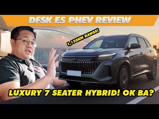 DFSK E5 Review - 7 Seater Luxury Plug-In Hybrid kaya ng 1,150 KM! | Test Drive PH