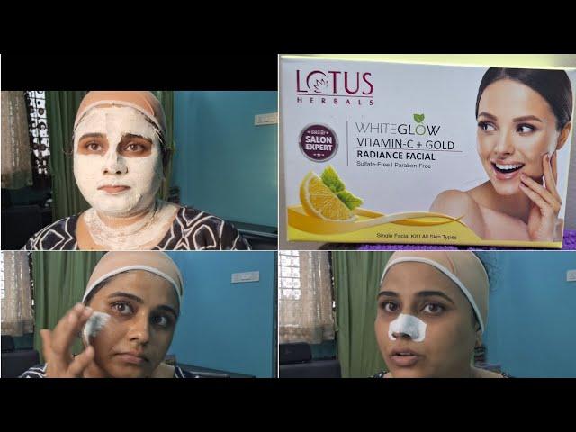 Lotus facial white glow vitamin-C+Gold REDIANC FACIAL #lotusfacial #facial #glowfacial #goldfacial