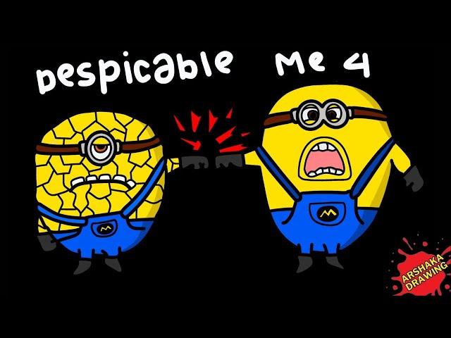 How to Draw Despicable Me 4 Characters | Mega Minions Dave and Jerry Coloring Pages