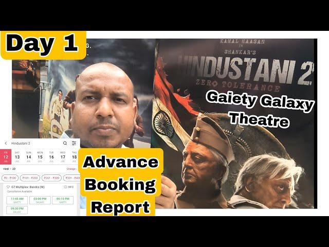 Hindustani 2 Movie Advance Booking Ground Zero Report Day 1 At Gaiety Galaxy Theatre In Mumbai