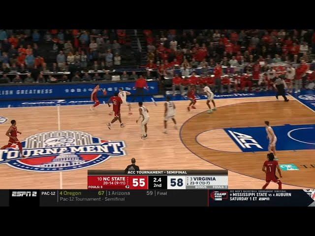 NC State vs Virginia Wild Ending | 2024 College Basketball