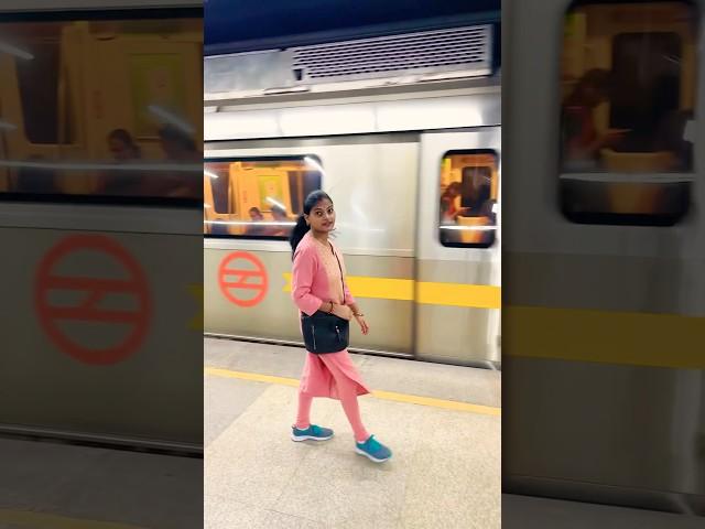 Delhi Metro ️ #delhimetro #metrostation #delhi #delhigirl #metro