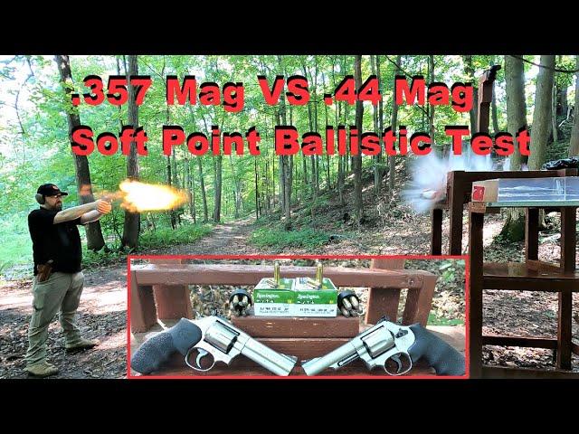 .357 Mag VS .44 Mag Soft Point Ballistic Test