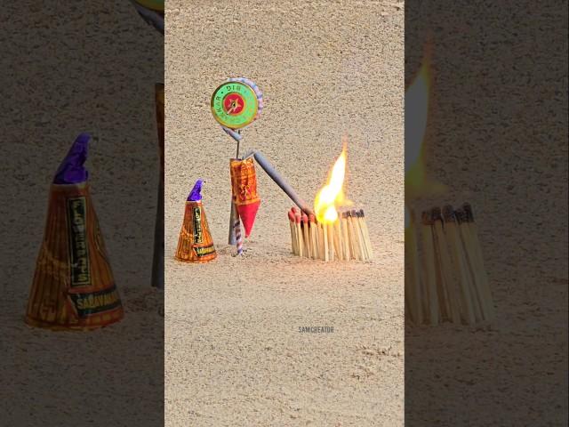 Matchstick Amazing Experiment  Diwali Creakers Testing #shorts  #short video