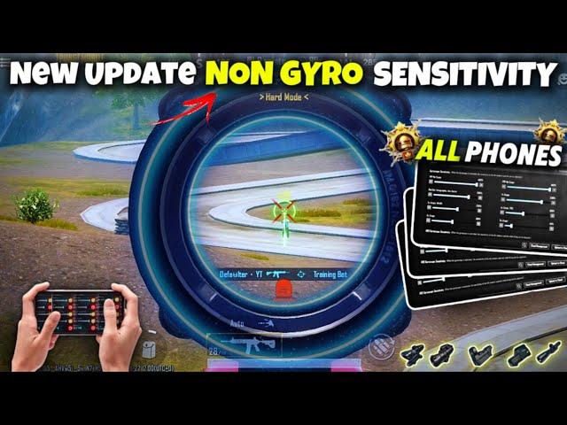 Non Gyro Best Sensitivity For New Update    2024 World Best Sensitivity Settings • All Devices Work