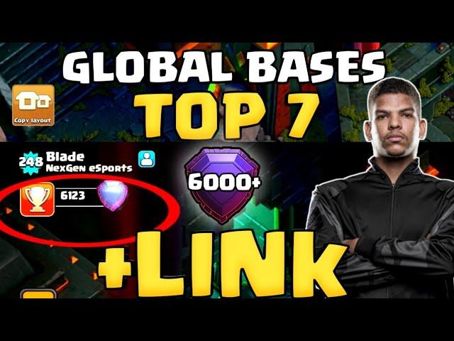 6000+ Top 7 Th17 Legend League Bases With Proof + Link | Global Top 1 Player Th17 Bases With Link