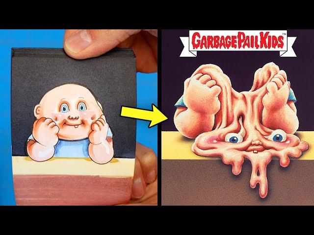 My Grossest Flipbooks Ever // Garbage Pail Kids  Part 2