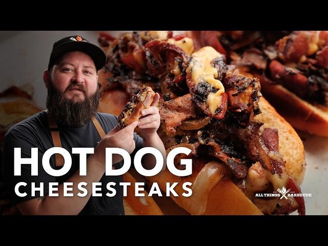 Philly Cheesesteak Hot Dog Recipe | Chef Tom X All Things BBQ