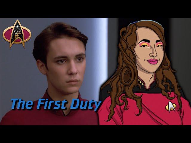 Wesley ACTUALLY becomes a huge criminal! - TNG: The First Duty - Season 5, Episode 19