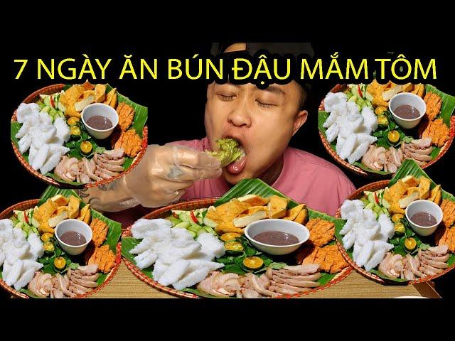 Gấu Vlogs - Thử Thách 7 Ngày Ăn Khuya Với Bún Đậu Mắm Tôm