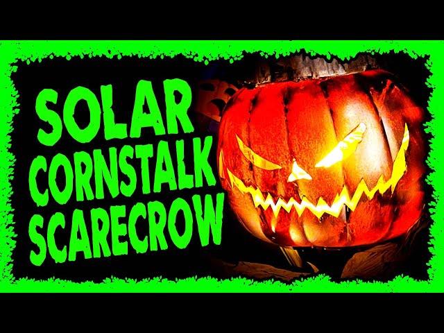 Solar Yard Lantern Scarecrow cornstalk Halloween scarecrow DIY traditional Halloween decoration