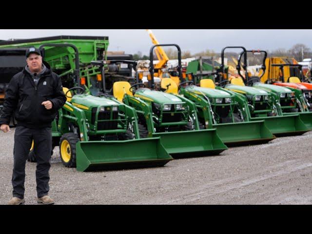 DIRT CHEAP! TRACTOR AUCTION! John Deere 5,4,3,2 and 1 series.  Some Less Than 10 Hours.