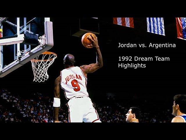 Michael Jordan - Highlights vs. Argentina (1992 Dream Team)