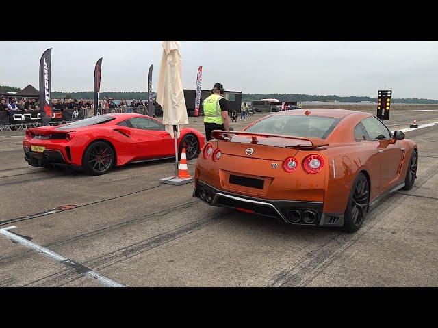 Nissan GT-R R35 vs Ferrari 488 Pista