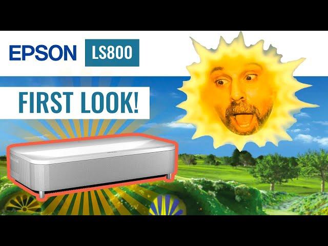 Epson LS800 UST Projector First Look Review. Brightest UST In 2022 New Epson Laser TV Up To 150"!