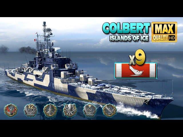 Cruiser Colbert: Excellent play, 9 ships destroyed - World of Warships