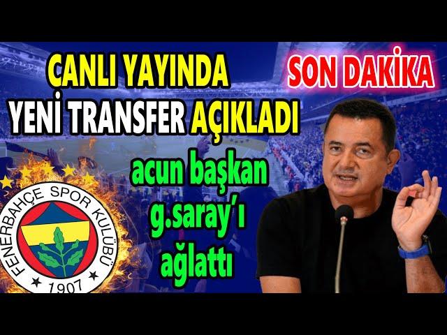 Canlı Yayında Yeni Transferi Resmen Açıkladı! Özel Uçakla F.Bahçe'de..