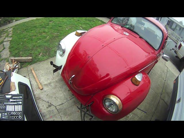 VW Bug Body Work Begins