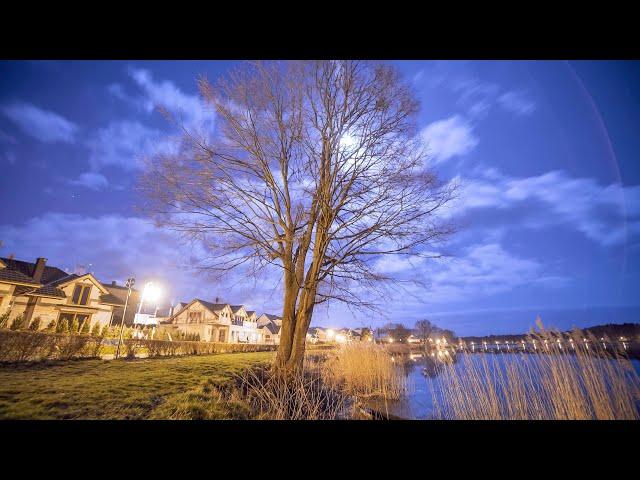 Złotów in the Stars | 4K Timelapse/Hyperlapse |