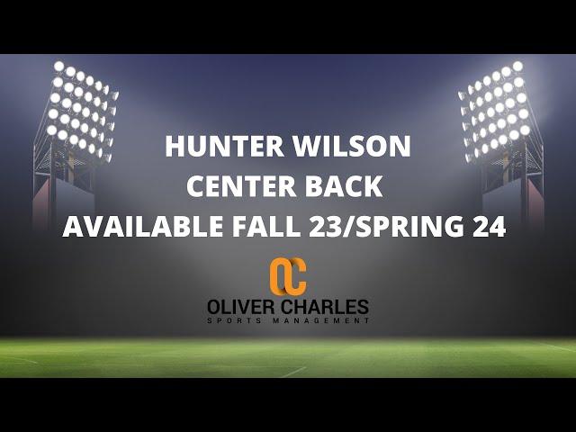 Hunter Wilson, Available Fall 2023/Spring 2024