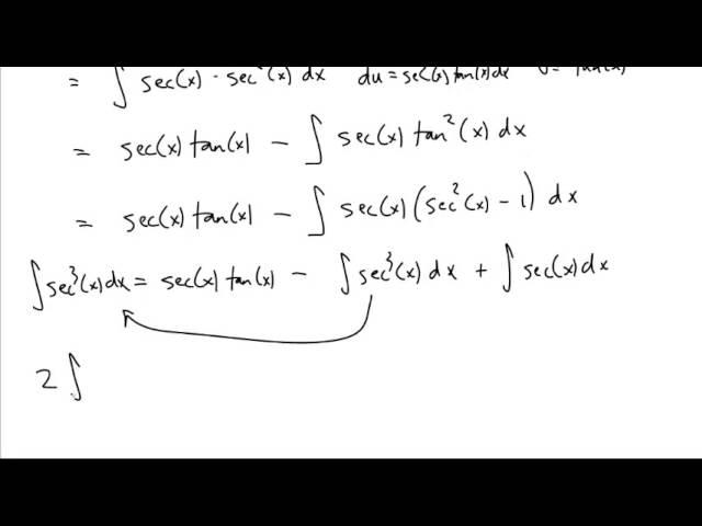 the integral of secant cubed