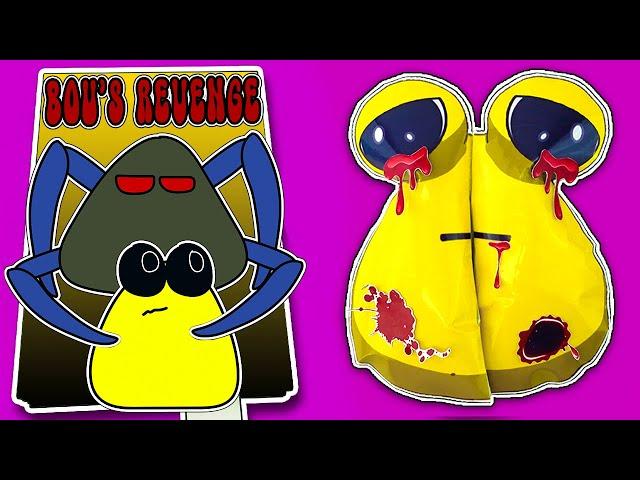 MAKING POU & BOU'S REVENGE LIFE GAME BOOK + (POU'S SQUISHY PLAY)