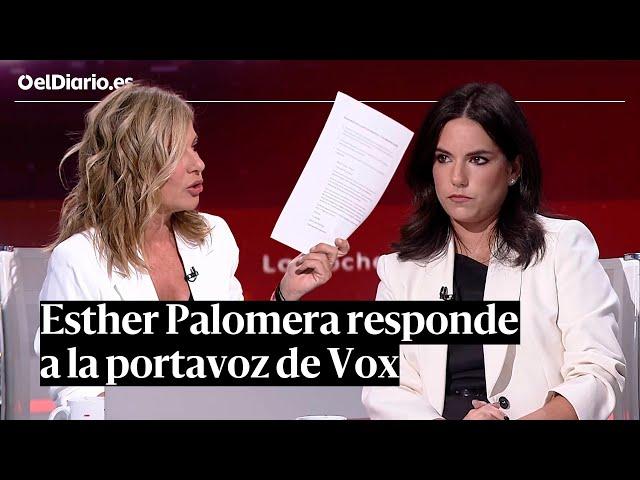 ESTHER PALOMERA responde a la mentira de VOX en RTVE: no contestó a las preguntas de ELDIARIO.ES