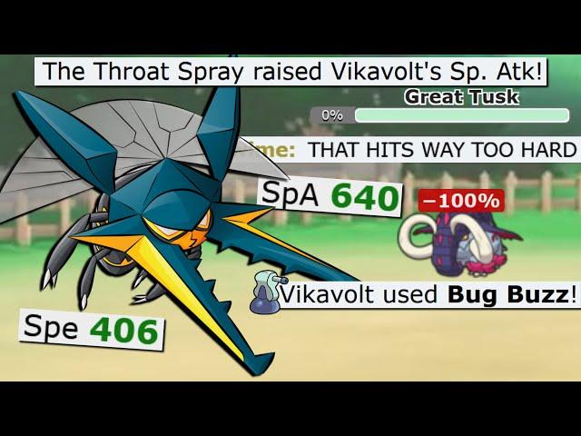 TERA ELECTRIC THROAT SPRAY VIKAVOLT IS SO GOOD IN POKEMON SCARLET AND VIOLET!
