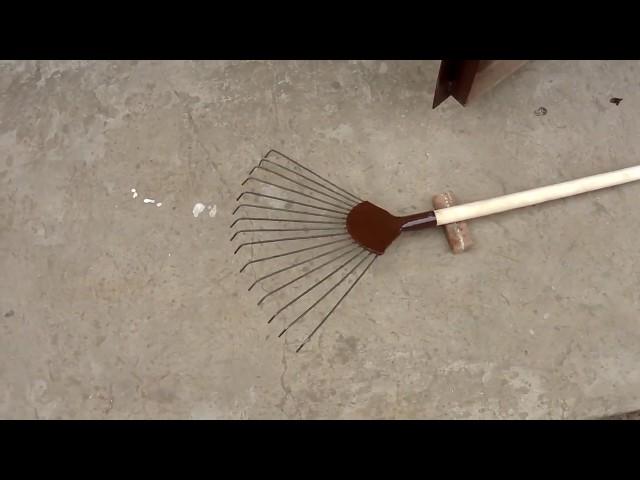 Грабли веерные самодельные -  поэтапное изготовление