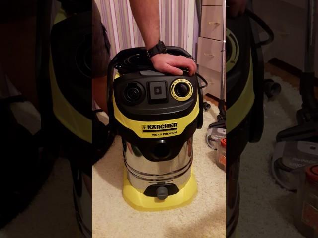 New vacuum cleaner  Karher wd 6 p premium Открываем пылесос! Керхер. Karher wd 6 p premium