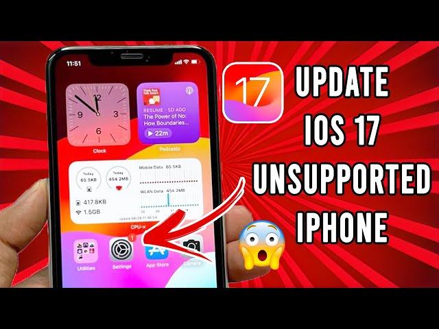 How to Install iOS 17 on Unsupported iPhone | Update Old iPhone to iOS 17