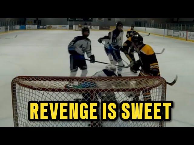 IceDogs Forward Scores After Goalie Gets Penalty For Shoving Him - Sweet Revenge #Hockey Karma