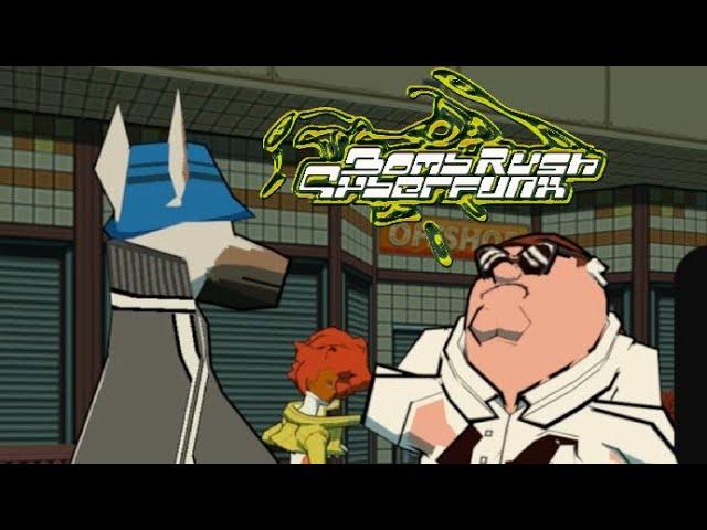 Peter Griffin goes All City in Bomb Rush Cyberfunk