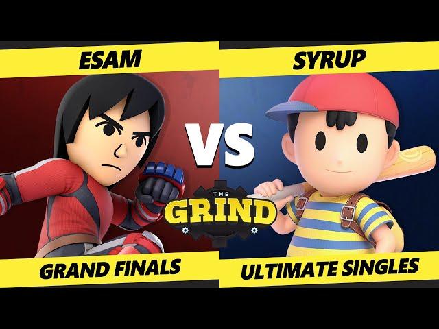 The Grind 161 GRAND FINALS Syrup (Ness) Vs. ESAM (Pikachu, Mii Brawler, Min Min) Smash Ultimate