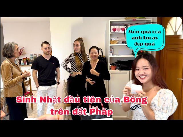 Louis vào bếp phụ mẹ làm sinh nhật chị Bông bên đại gia đình, Mai le cuộc sống ở Pháp