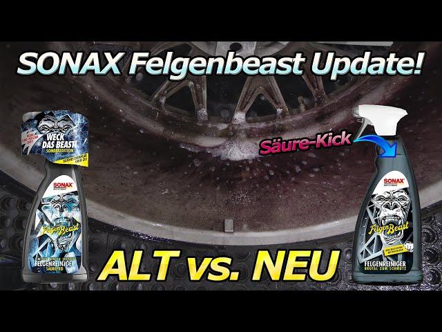 Das Säure-Update! SONAX FELGENBEAST bekommt mehr Power - Felgenreiniger Vergleich ALT gegen NEU