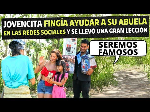 Jovencita fingía ayudar a su abuela en redes sociales y se llevó una gran lección.