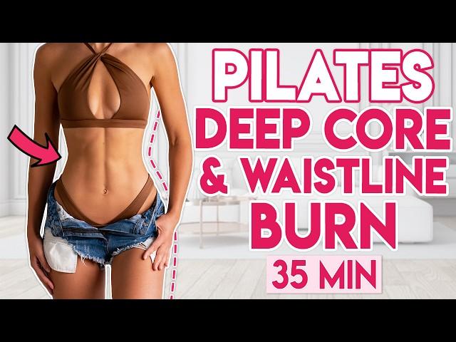 PILATES ABS & WAIST (Deep Core & Waistline Burn) | 35-minütiges Training