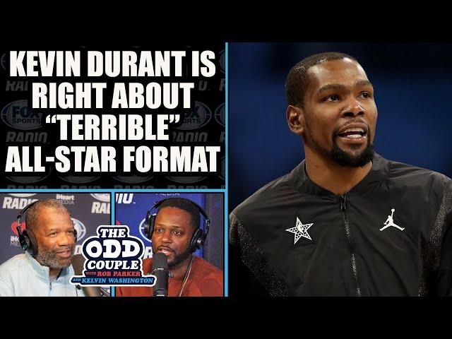 Kevin Durant Rips New NBA All-Star Format, Says "I Hate it, It's Terrible" | THE ODD COUPLE