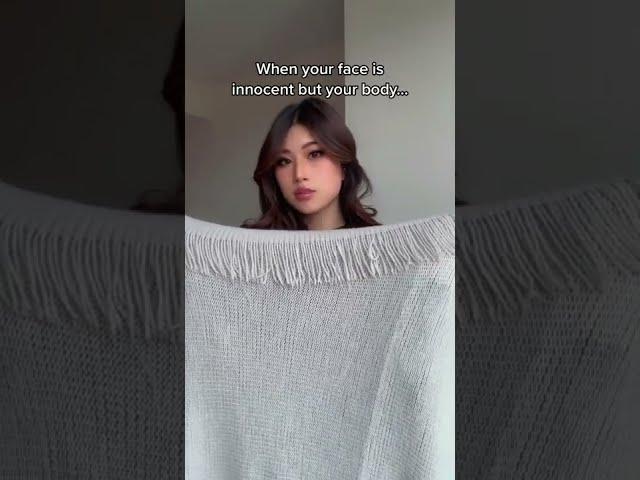 When your face is *INNOCENT* but your body is... #shorts