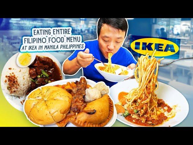 Eating ENTIRE Filipino Food Menu at IKEA in Manila Philippines